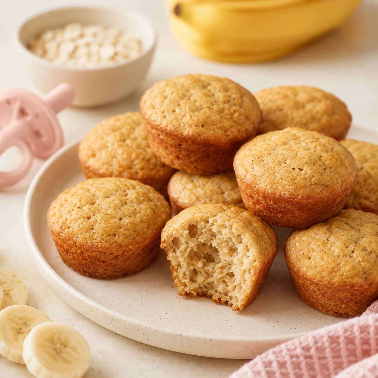 Bolinho macio de banana